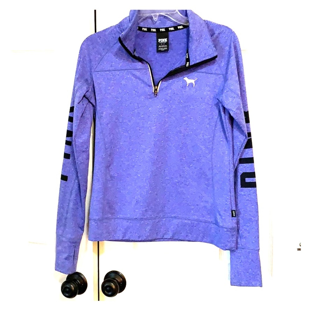Pink quarter zip